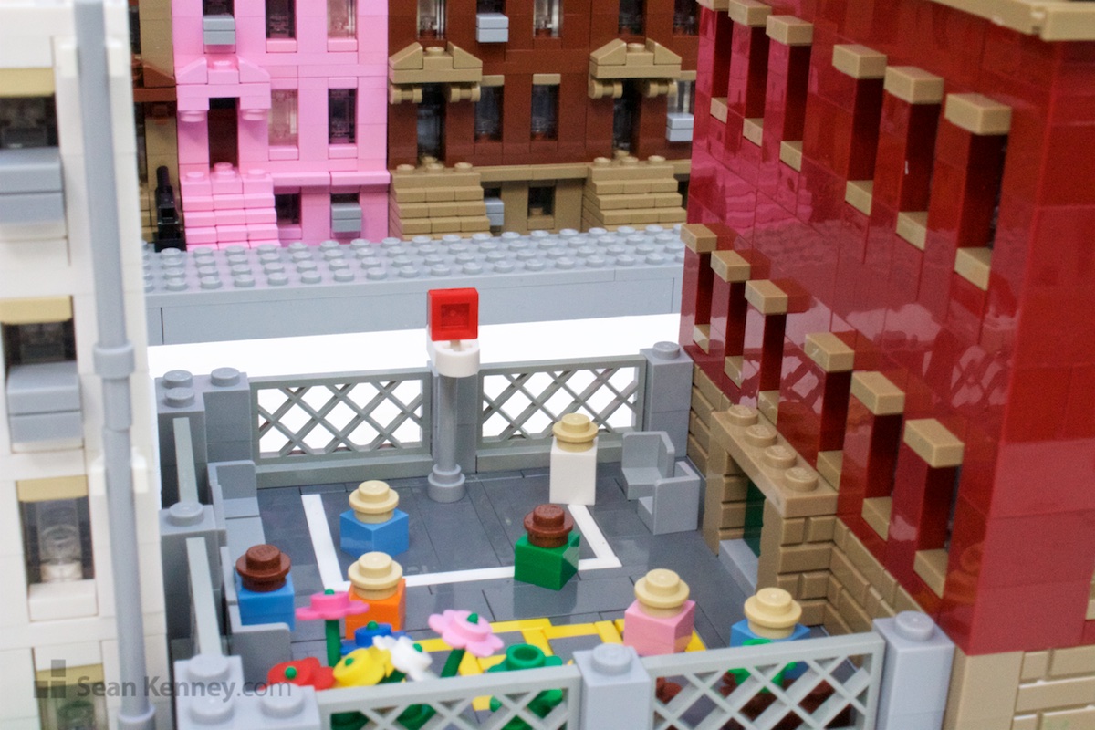 LEGO model - Brooklyn city block