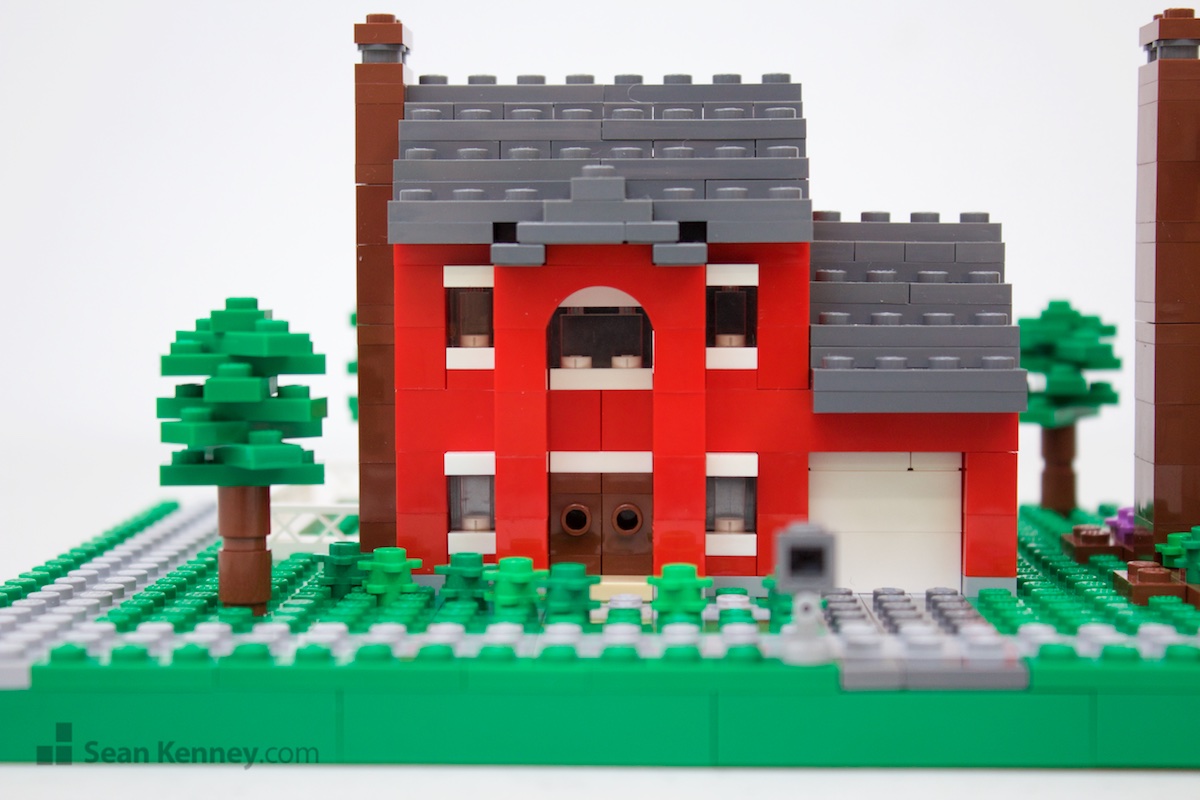 Art of the LEGO - Suburban single family homes