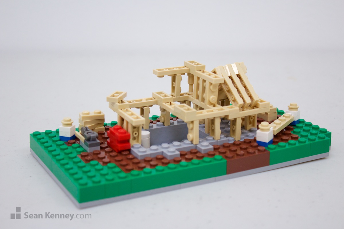 LEGO artist - Suburban single family homes