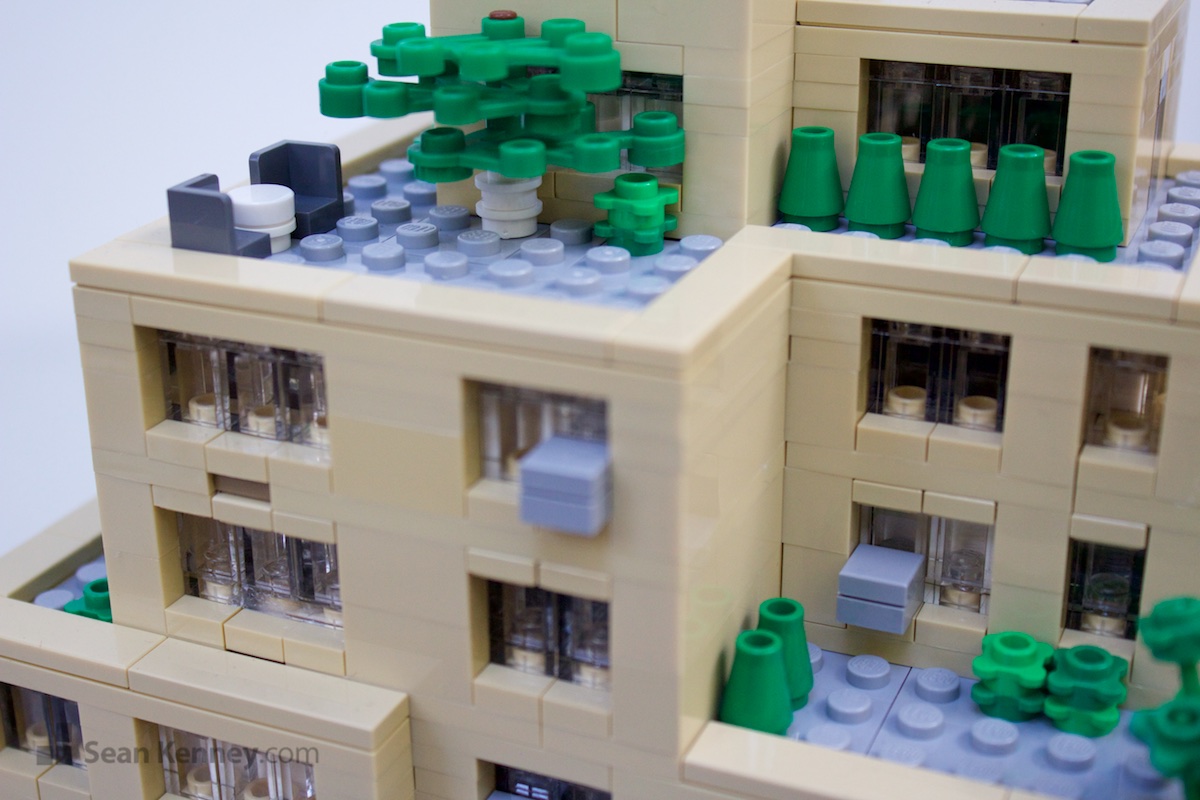 Sean Kenney's art with LEGO bricks - Midtown co-op apartment buildings