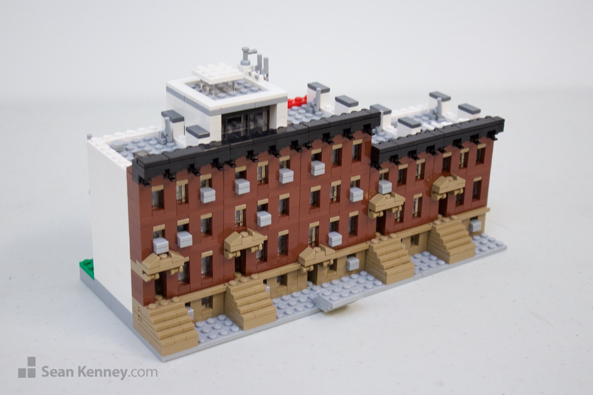 Famous LEGO builder - Brooklyn brownstones