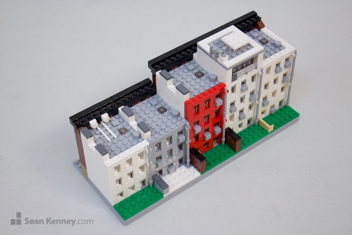 Art of LEGO bricks - Brooklyn brownstones