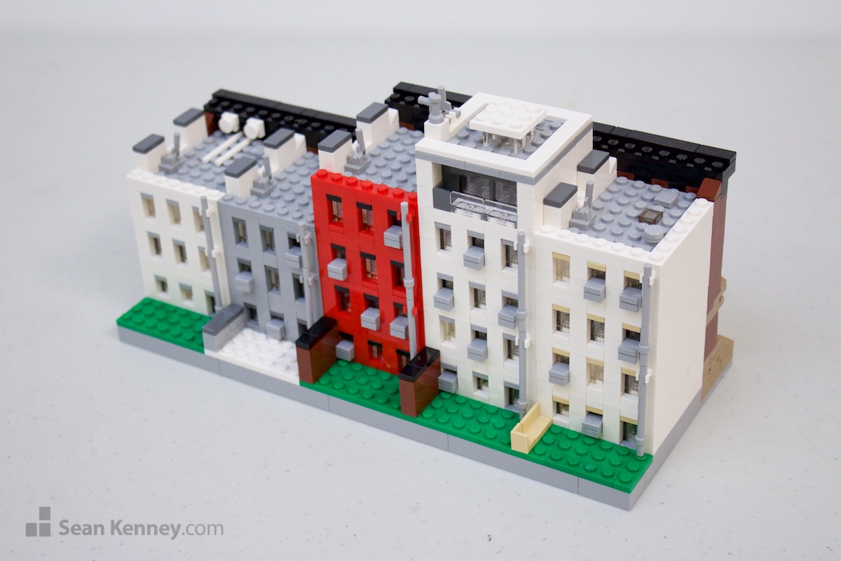 Art of the LEGO - Brooklyn brownstones