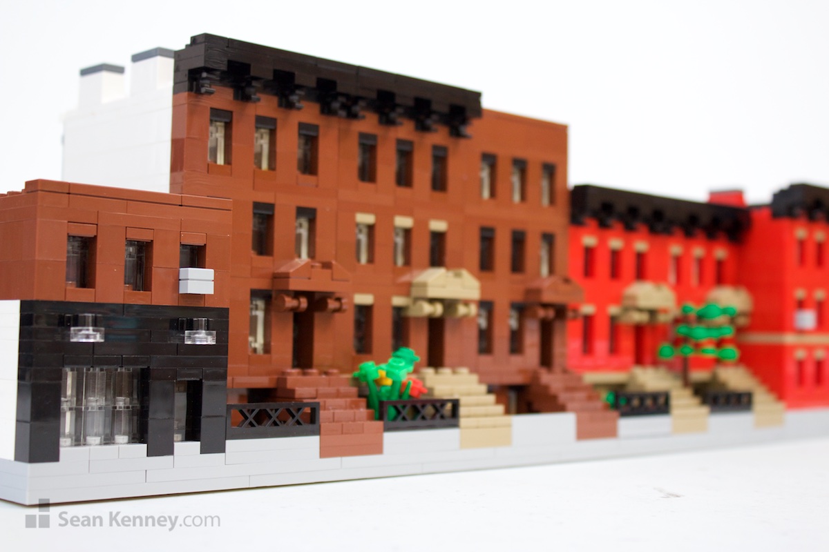 LEGO exhibit - Brooklyn townhouses