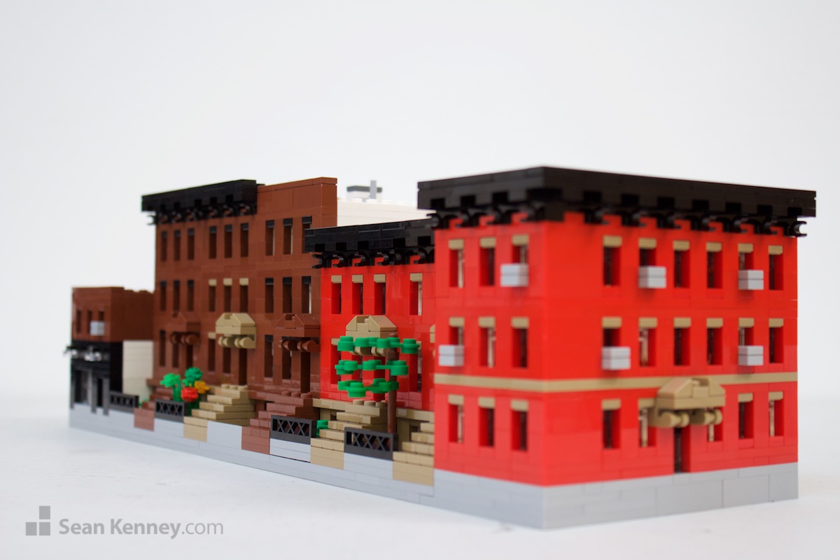 LEGO exhibit - Brooklyn townhouses