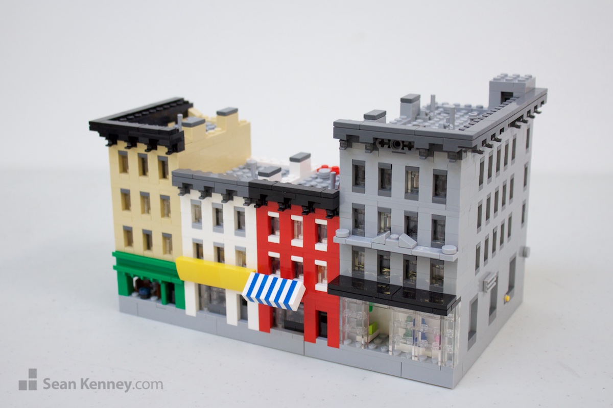LEGO art - Little city shops