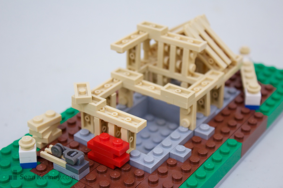 Art of LEGO bricks - Suburban single family homes