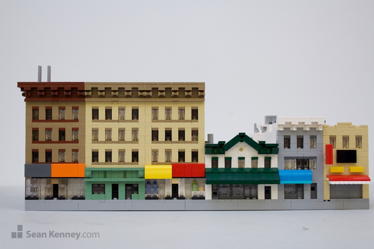 Art of the LEGO - 5th Avenue Brooklyn city block