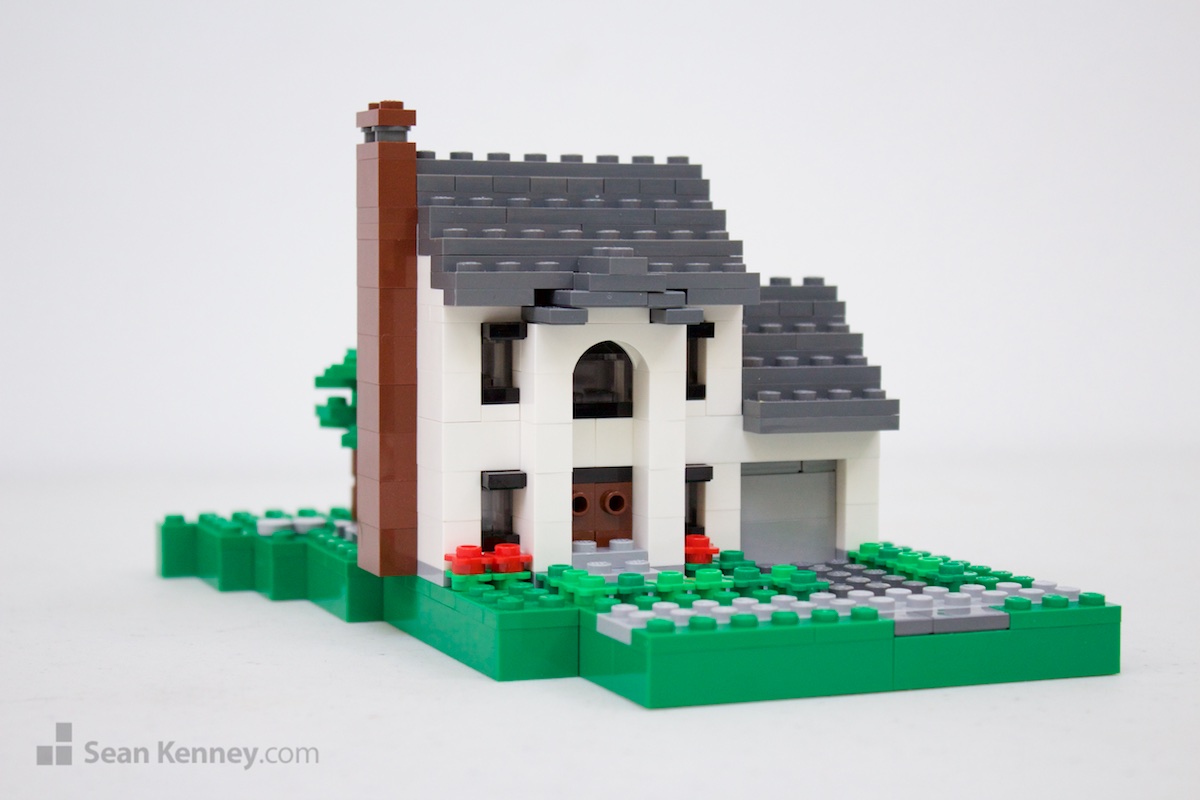 LEGO sculpture - Suburban single family homes