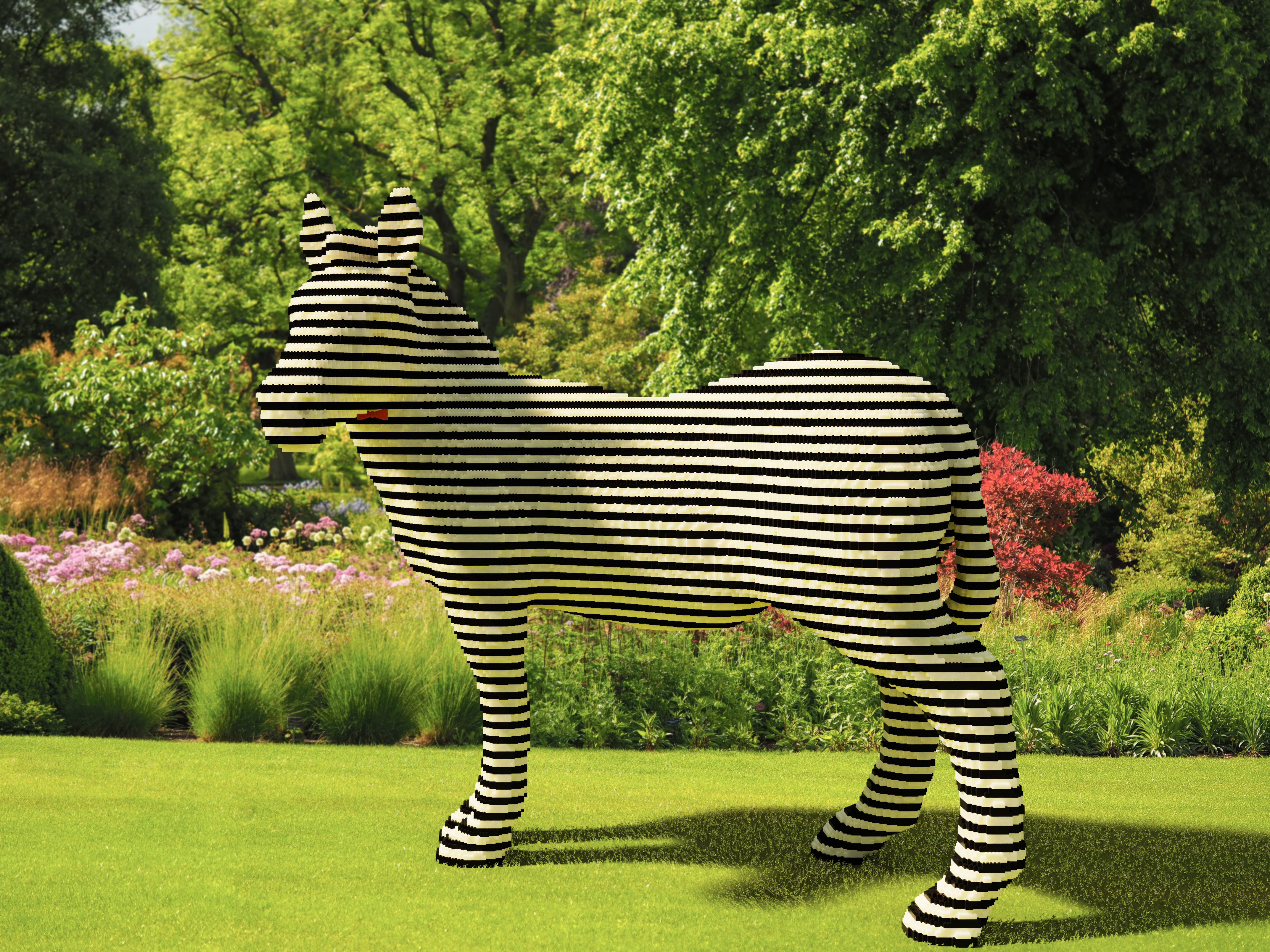 Art with LEGO bricks - Fancy Zebra