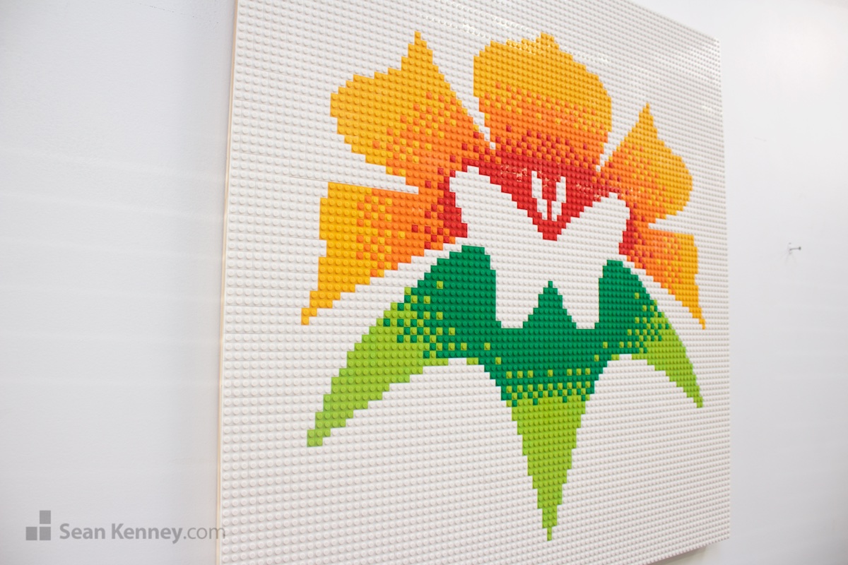 LEGO exhibit - Botanica Wichita logo