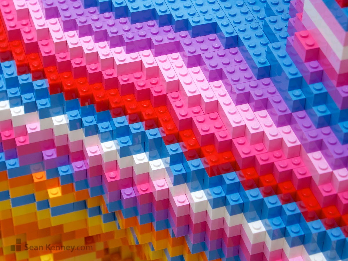 Art with LEGO bricks - Sun sets on the Dodo