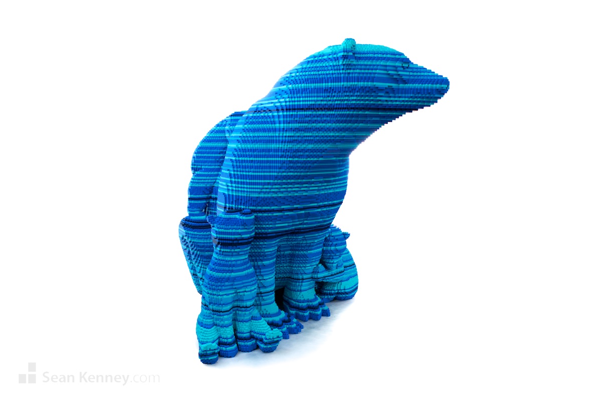 Amazing LEGO creation - Glacier blue polar bears