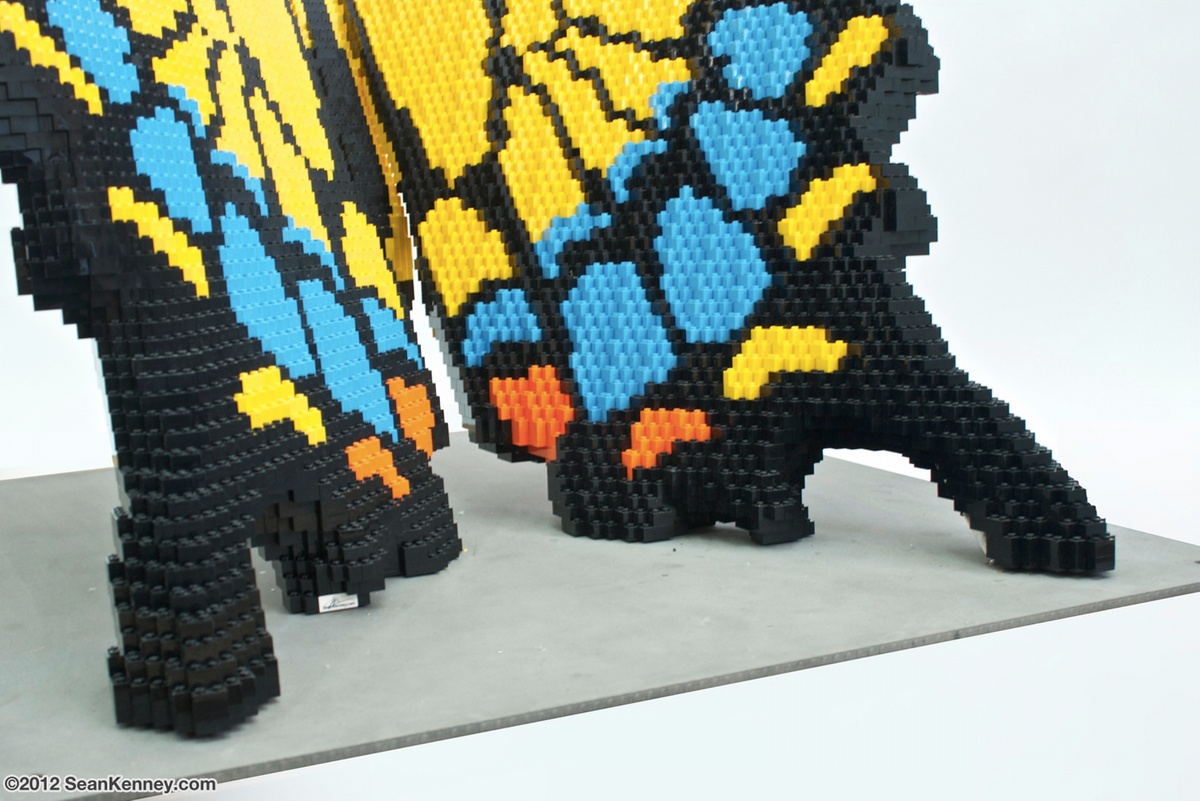 Sean Kenney's art with LEGO bricks - Tiger swallowtail butterfly
