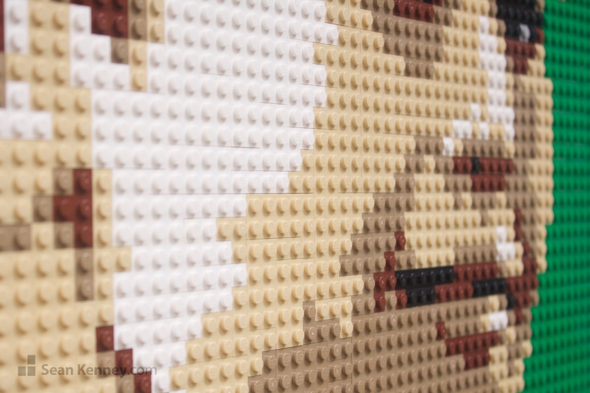 your photo made from real LEGO bricks - Vintage boy