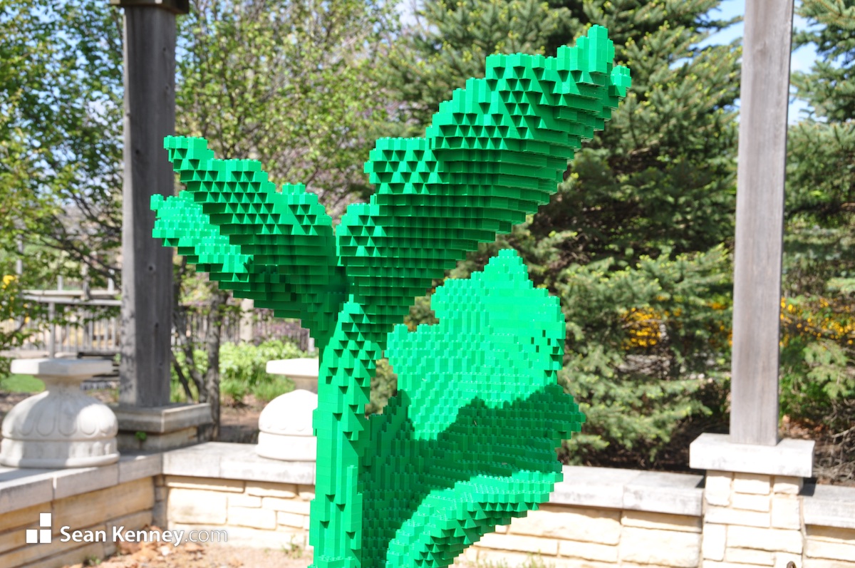 Art with LEGO bricks - Germinating Acorn