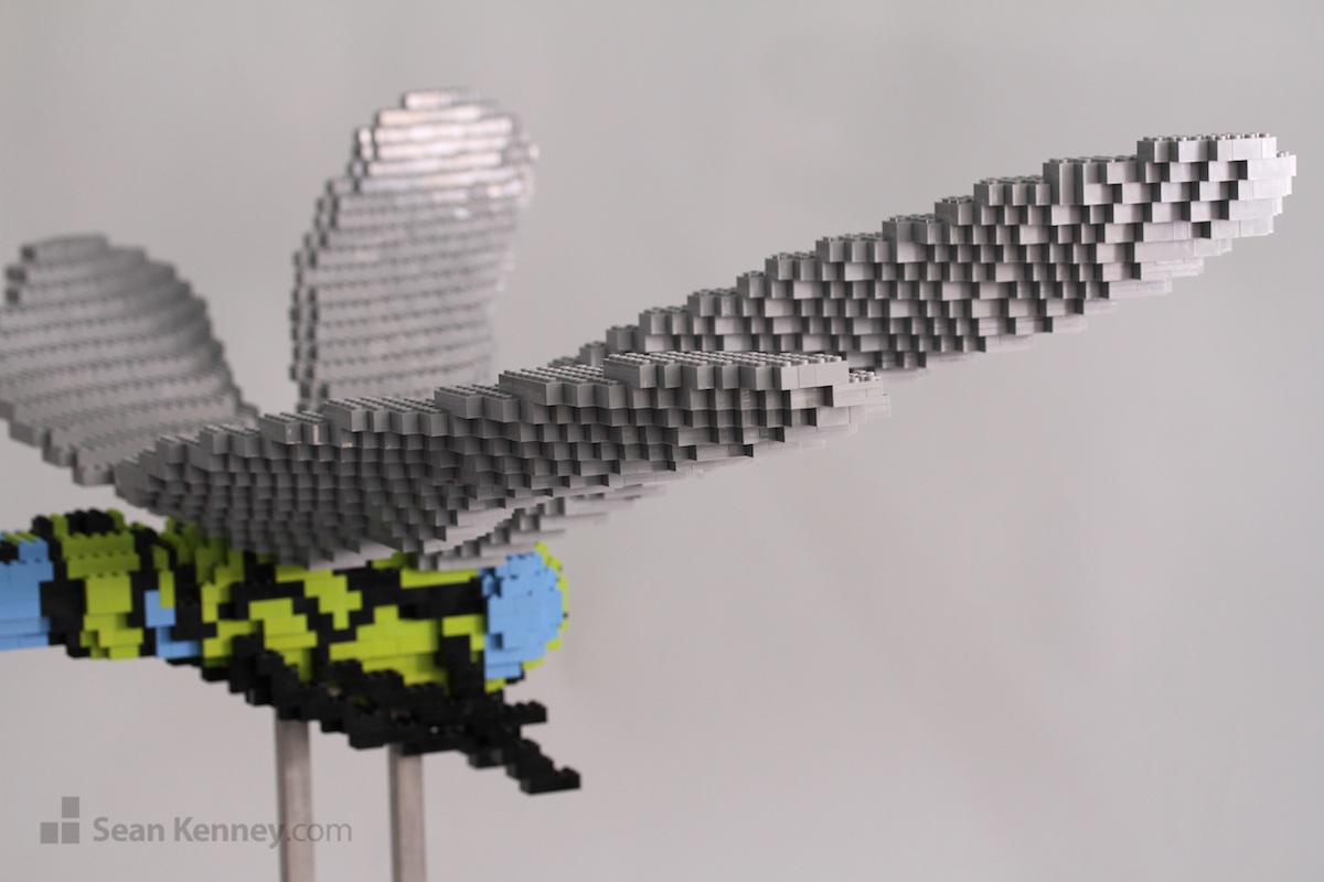 LEGO sculpture - Dragonfly