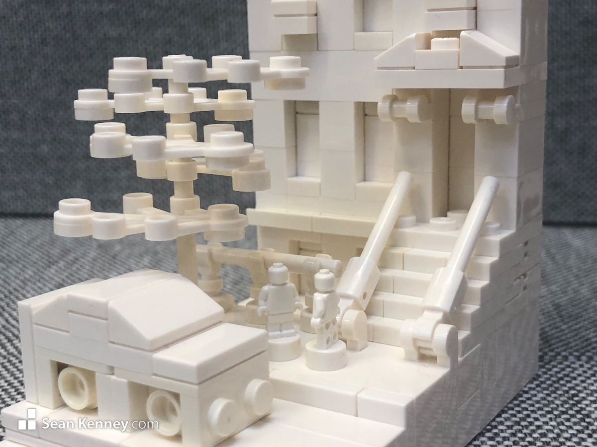 LEGOs exhibit - Monochromatic study – Brooklyn Brownstone (white)
