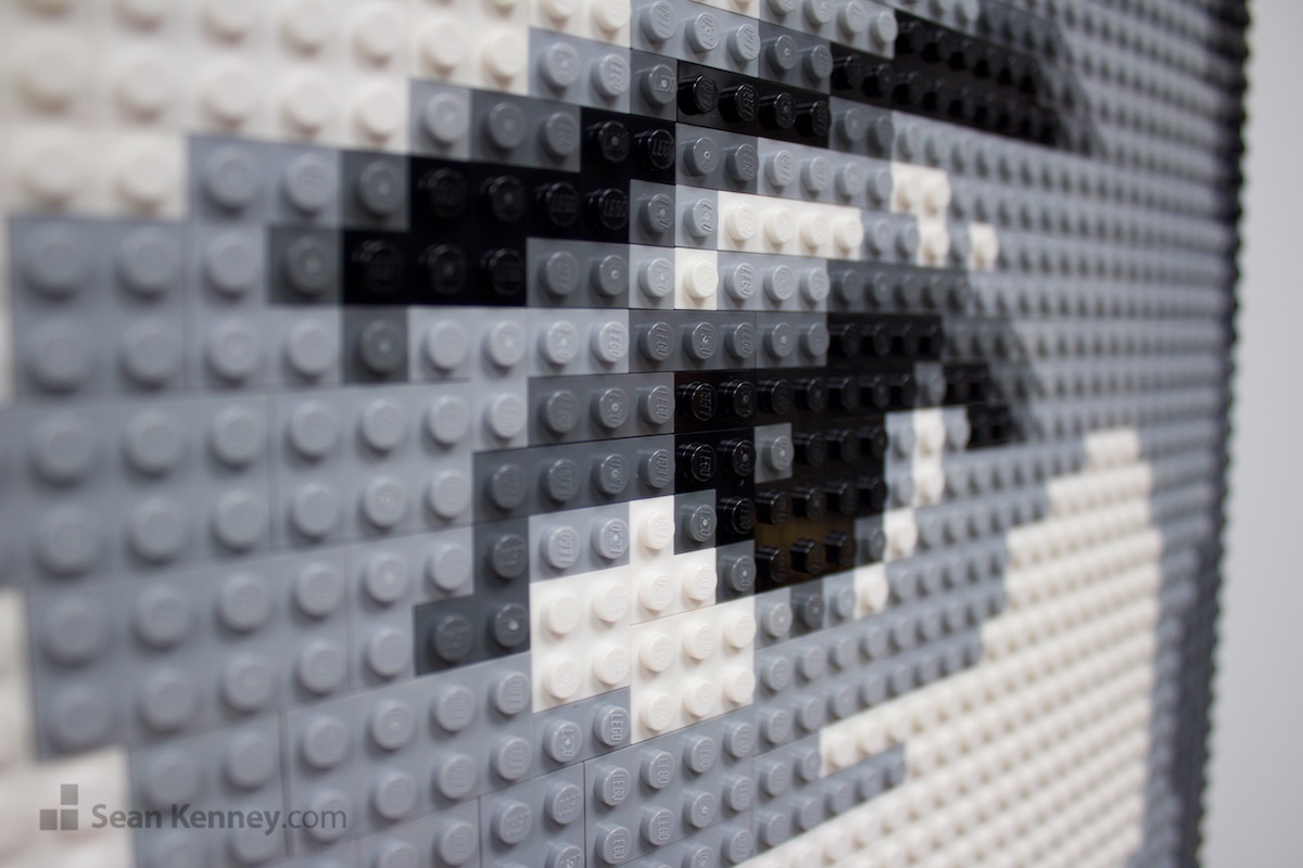your photo made from real LEGO bricks - Black and white siblings (2 of 3)
