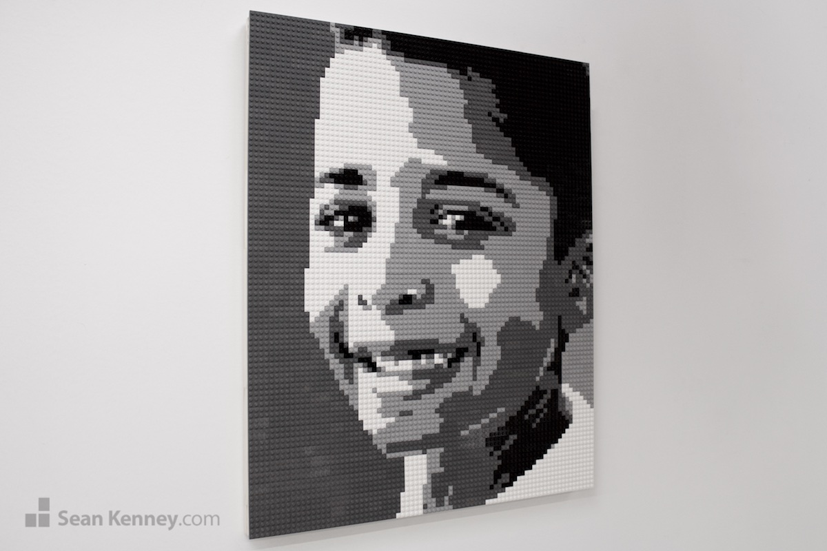 lego mosaic - Black and white siblings (3 of 3)