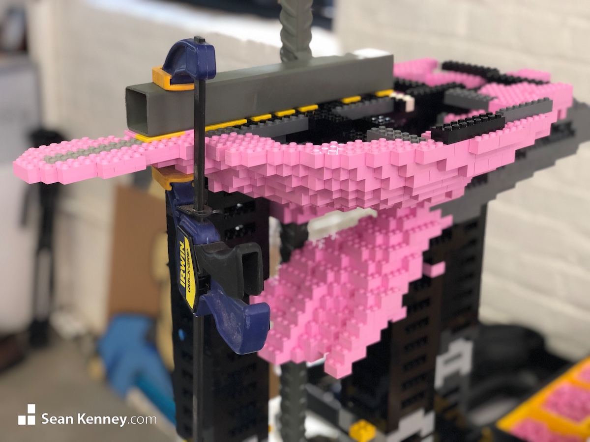 LEGO model - Flamingos
