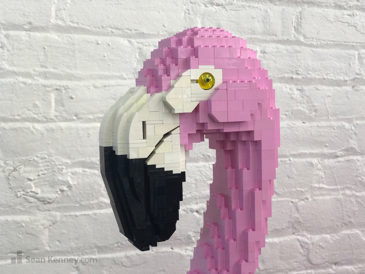 LEGO model - Flamingos