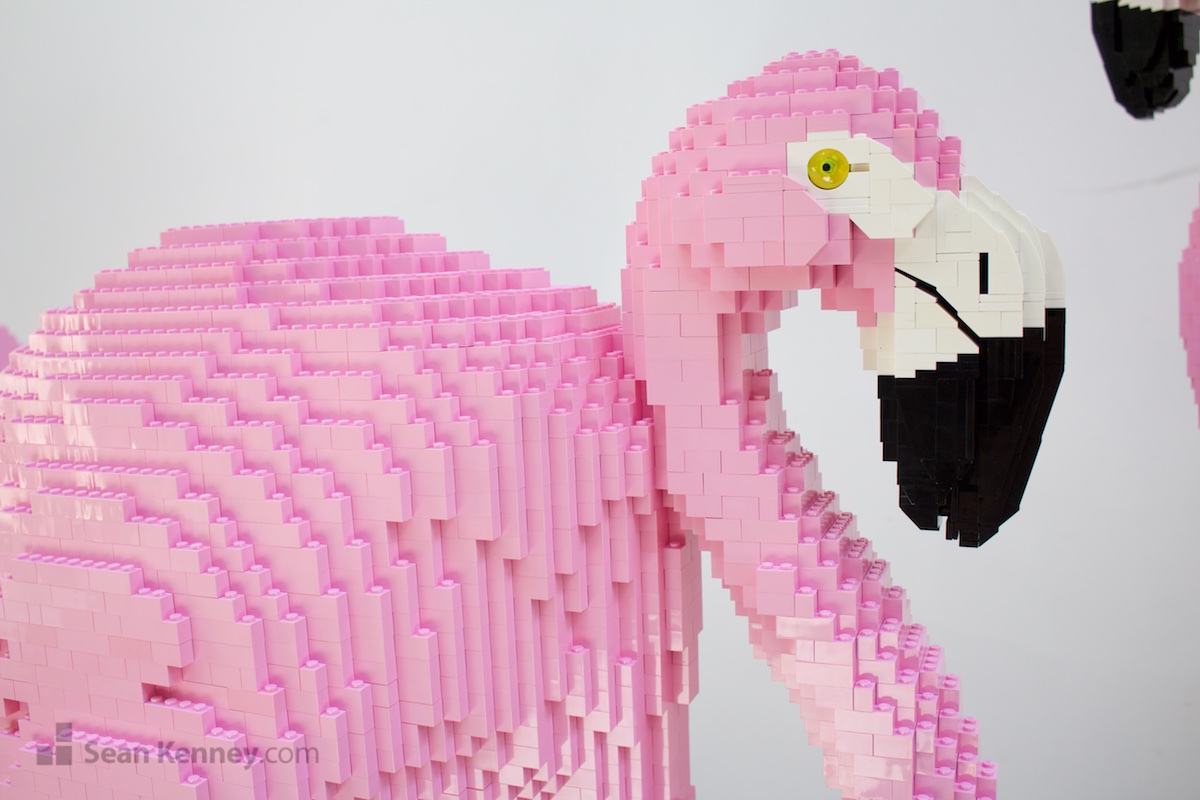 Art of LEGO bricks - Flamingos