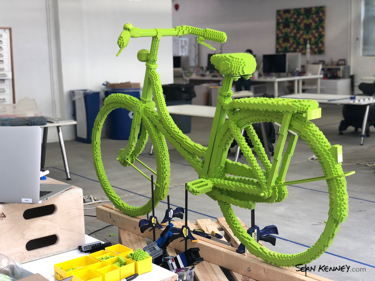 LEGOs exhibit - Bicycle Triumphs Traffic (2020)
