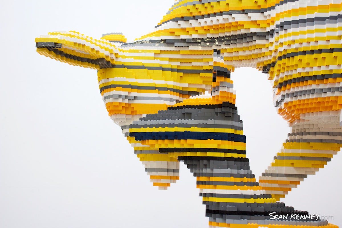 LEGO art - POP Deer Family, at LEGO Headquarters