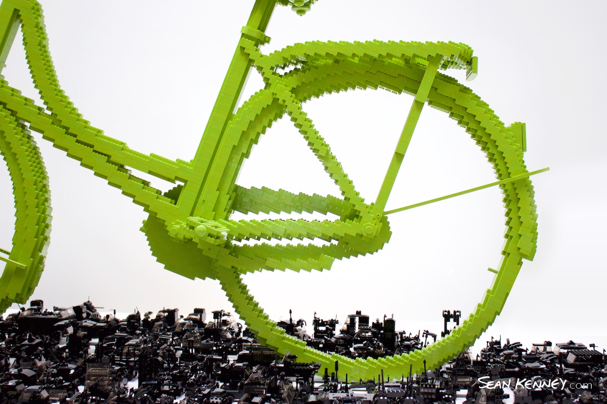 Art with LEGO bricks - Bicycle Triumphs Traffic (2020)