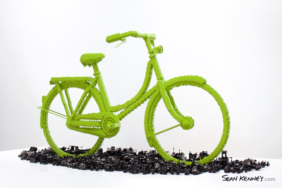 LEGO exhibit - Bicycle Triumphs Traffic (2020)
