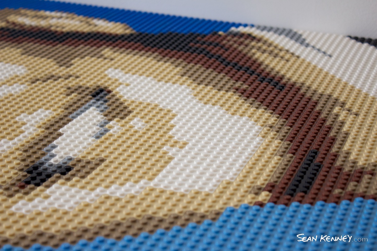 your photo made from real LEGO bricks - Sharp dressed man