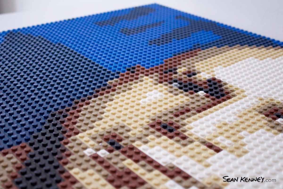 LEGO portrait from any photo - Tattooed man