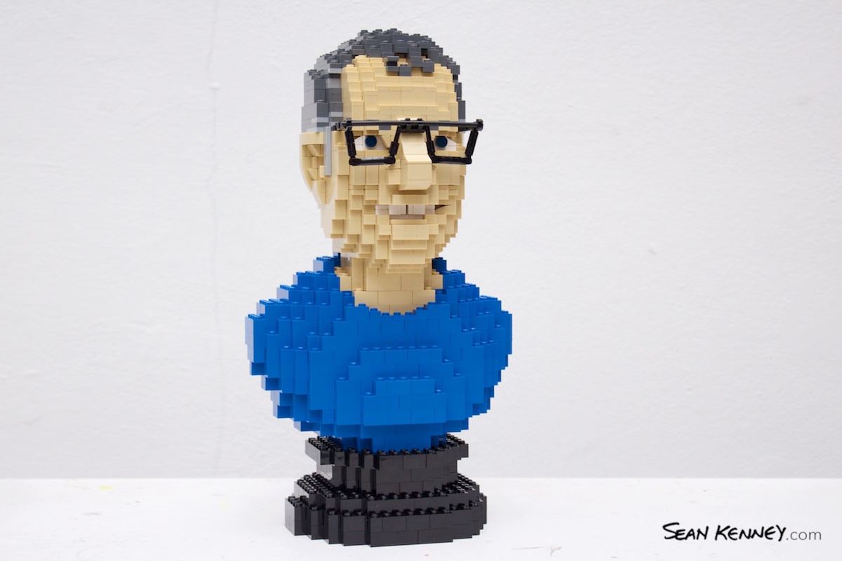 Art with LEGO bricks - Miniature bust portrait