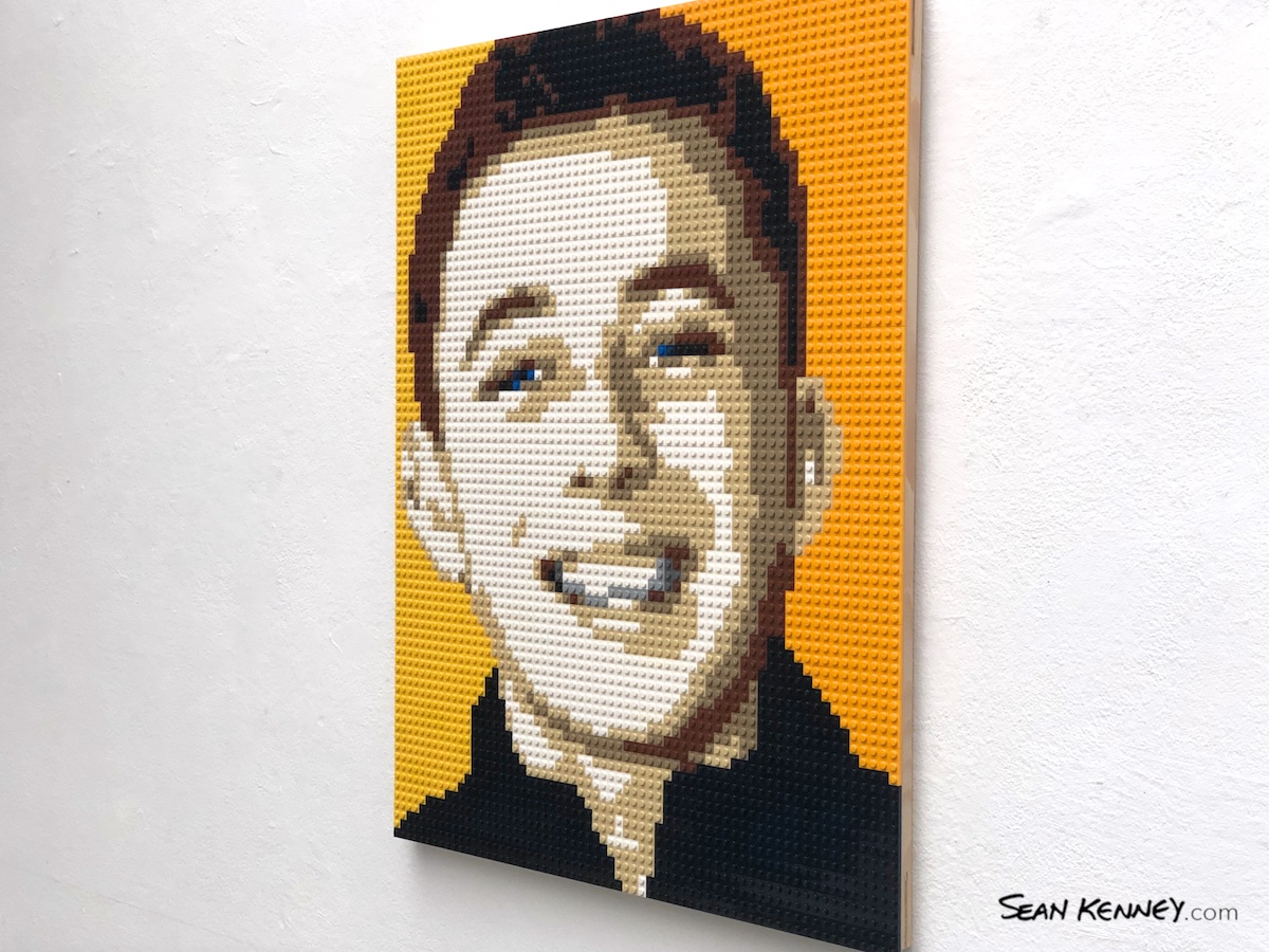your photo made from real LEGO bricks - First of eight grandchildren