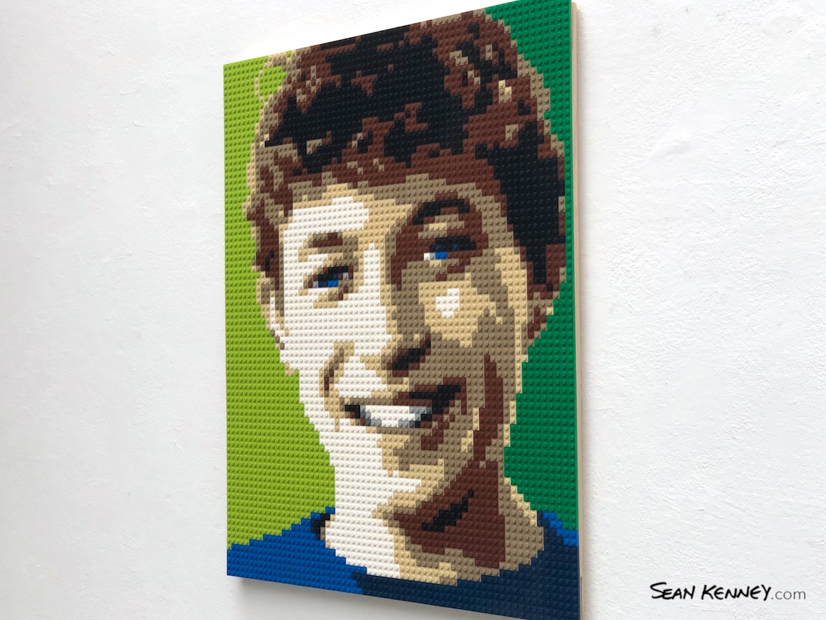 your photo made from real LEGO bricks - Second of eight grandchildren