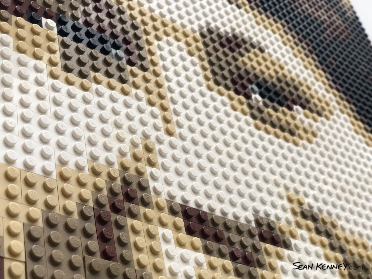 your photo made from real LEGO bricks - Fifth of eight grandchildren