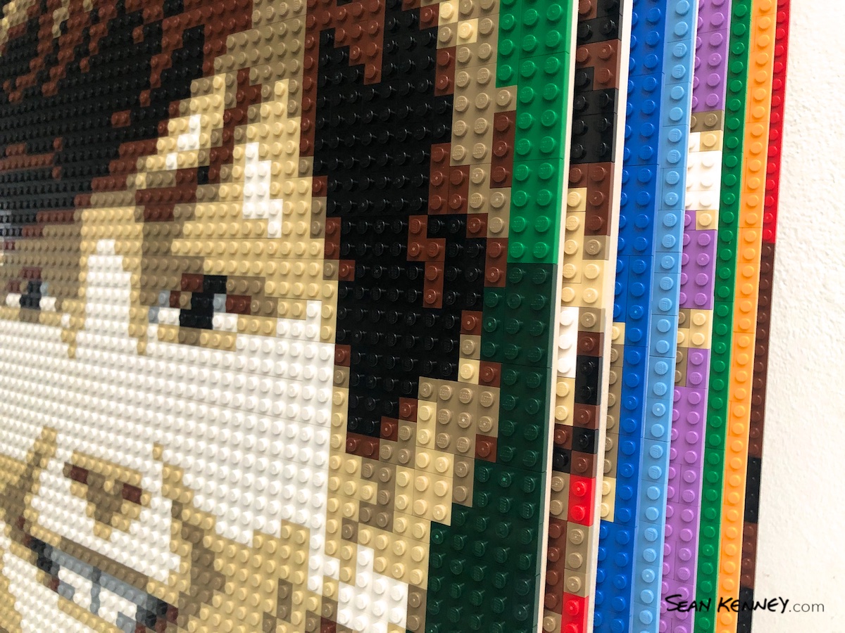 your photo made from real LEGO bricks - Fourth of eight grandchildren