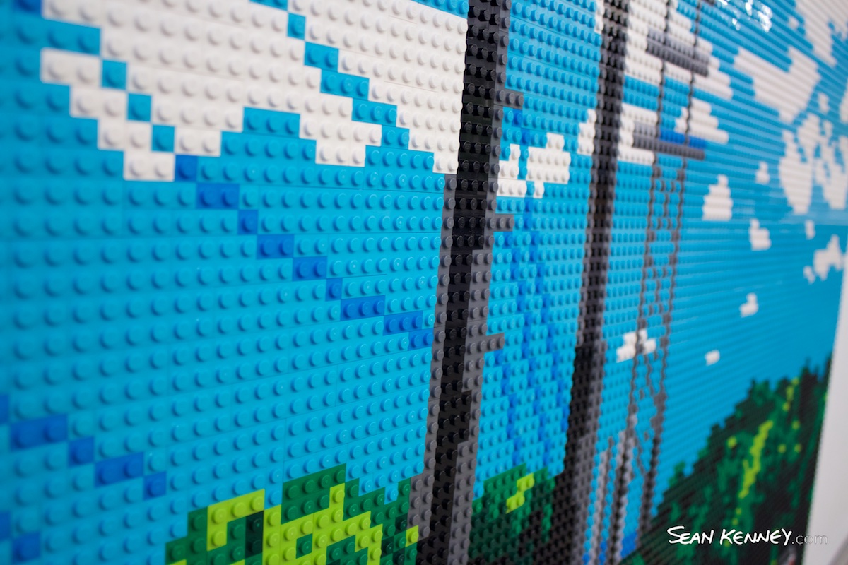 Art of LEGO bricks - Valmont mural 1 of 2