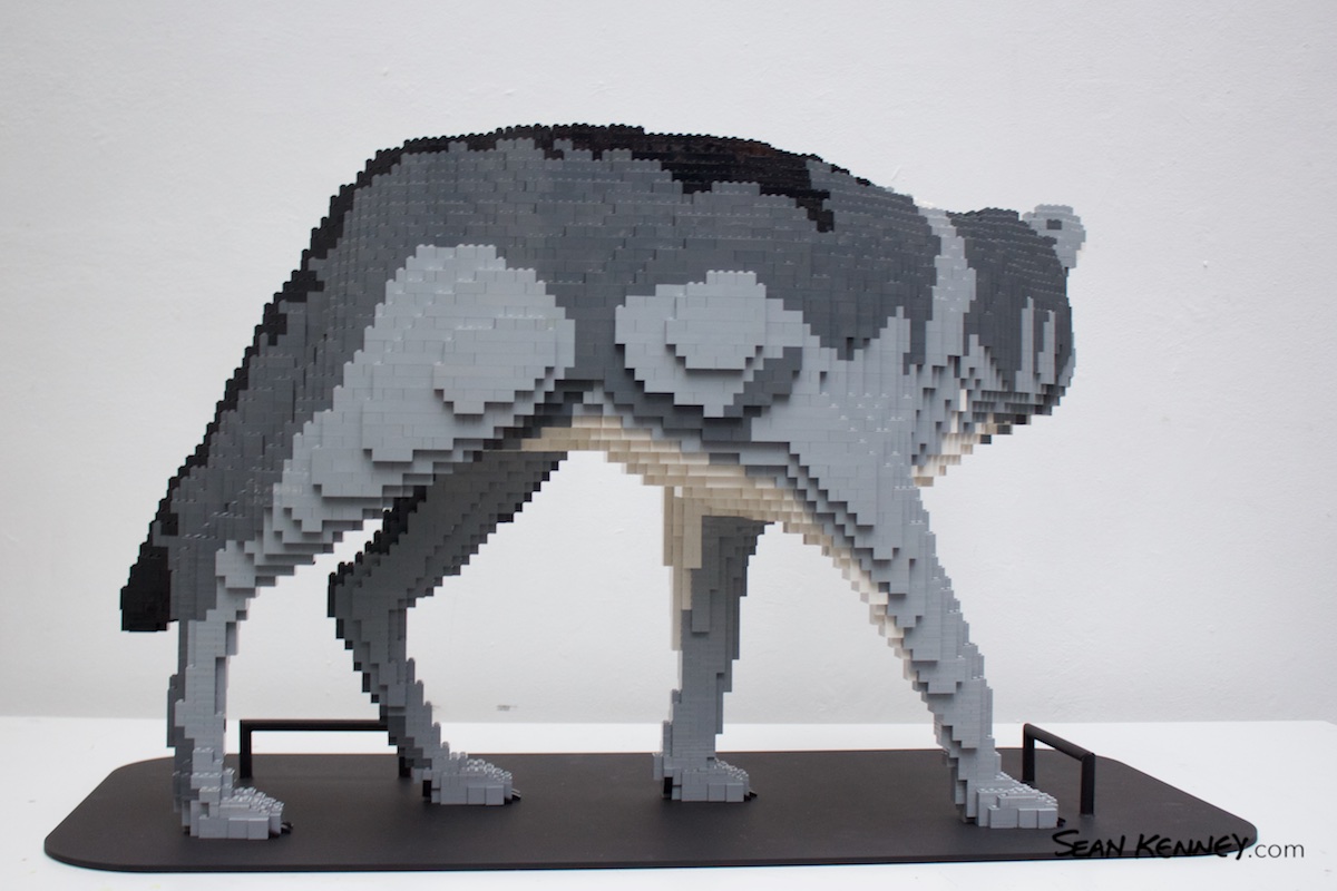 LEGO sculpture - Wolf