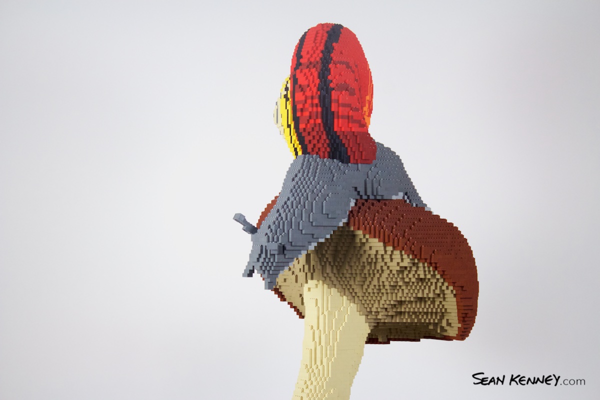 LEGO model - Snail on Mushroom