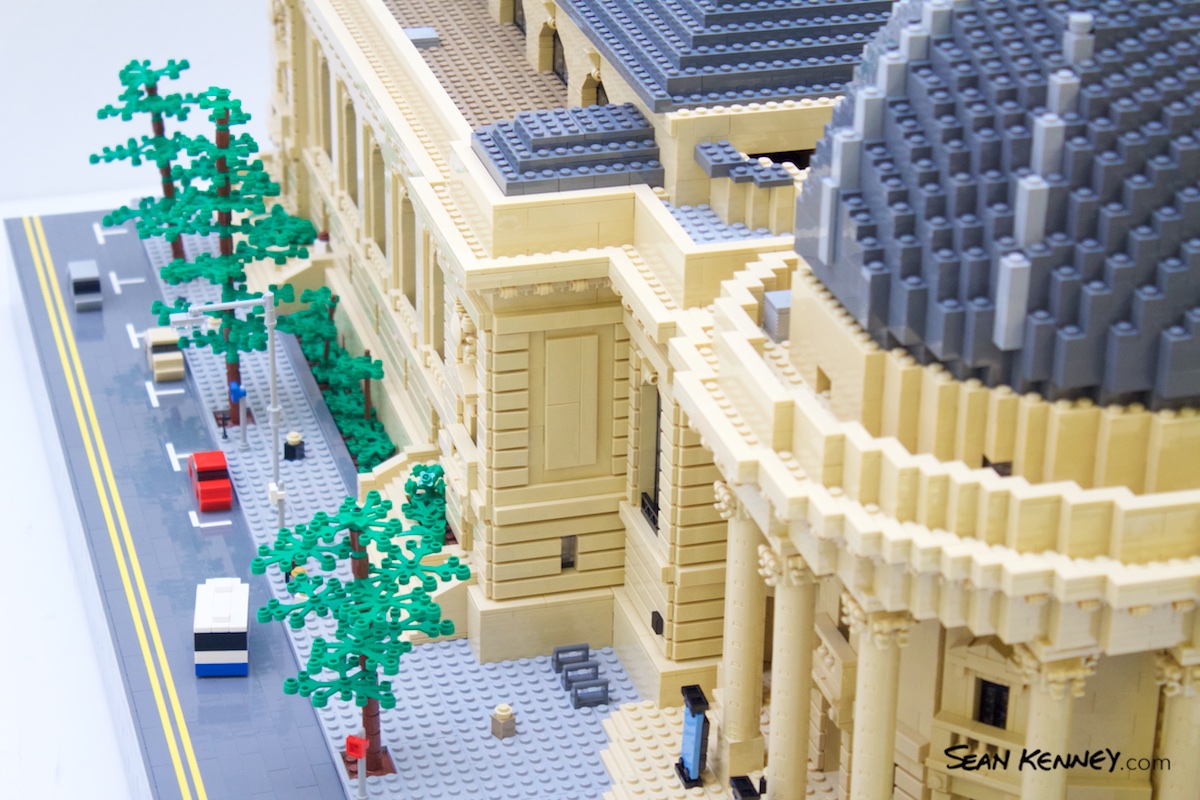 Sean Kenney's art with LEGO bricks - The Schwarzman Center at Yale University