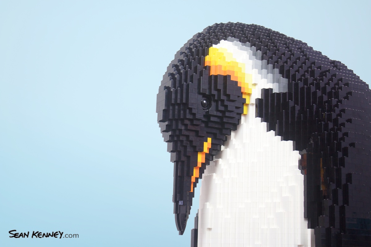 Art of LEGO bricks - Emperor penguins
