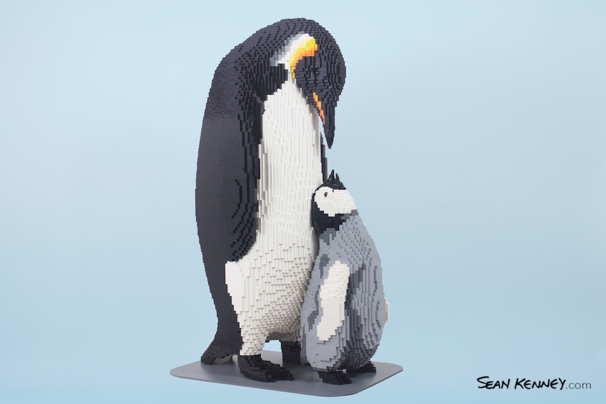 LEGOs exhibit - Emperor penguins