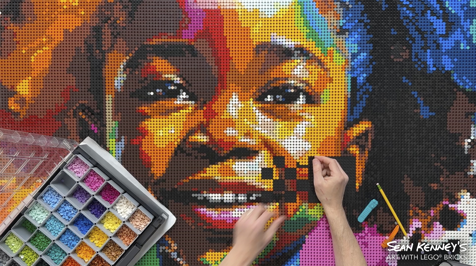 your photo made from real LEGO bricks - Brooklyn