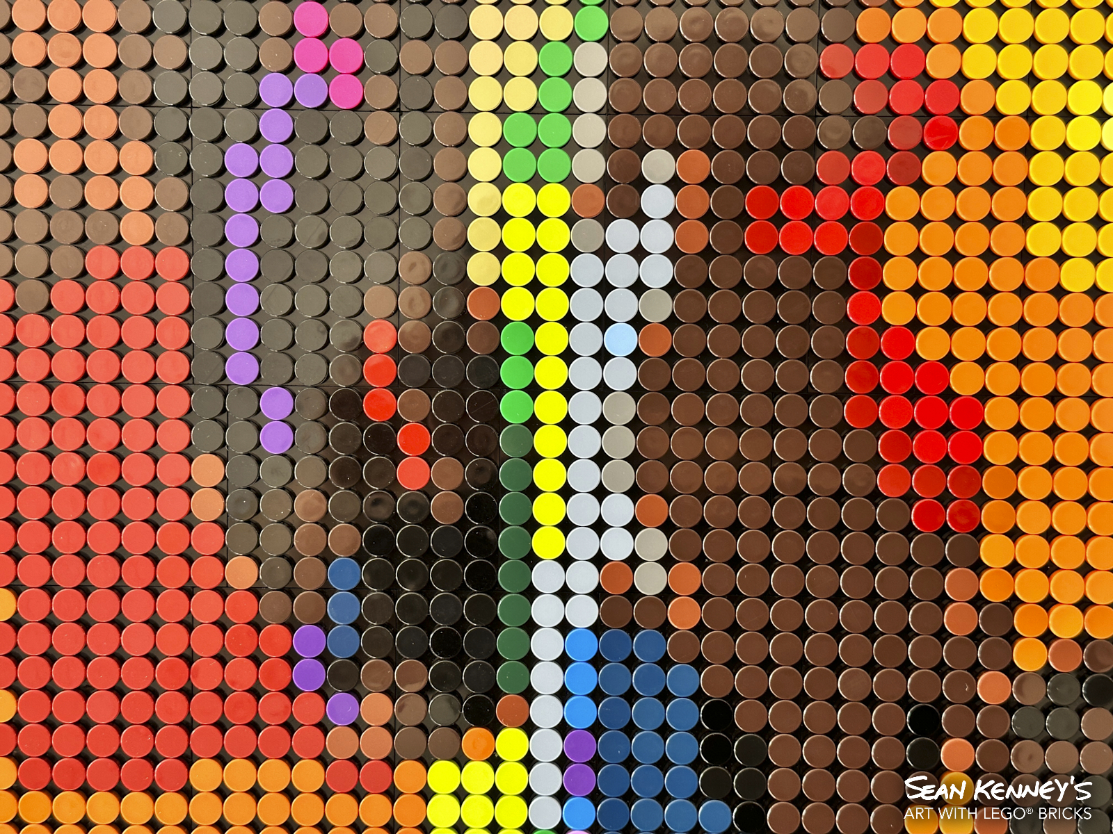 custom LEGO portrait - Brooklyn