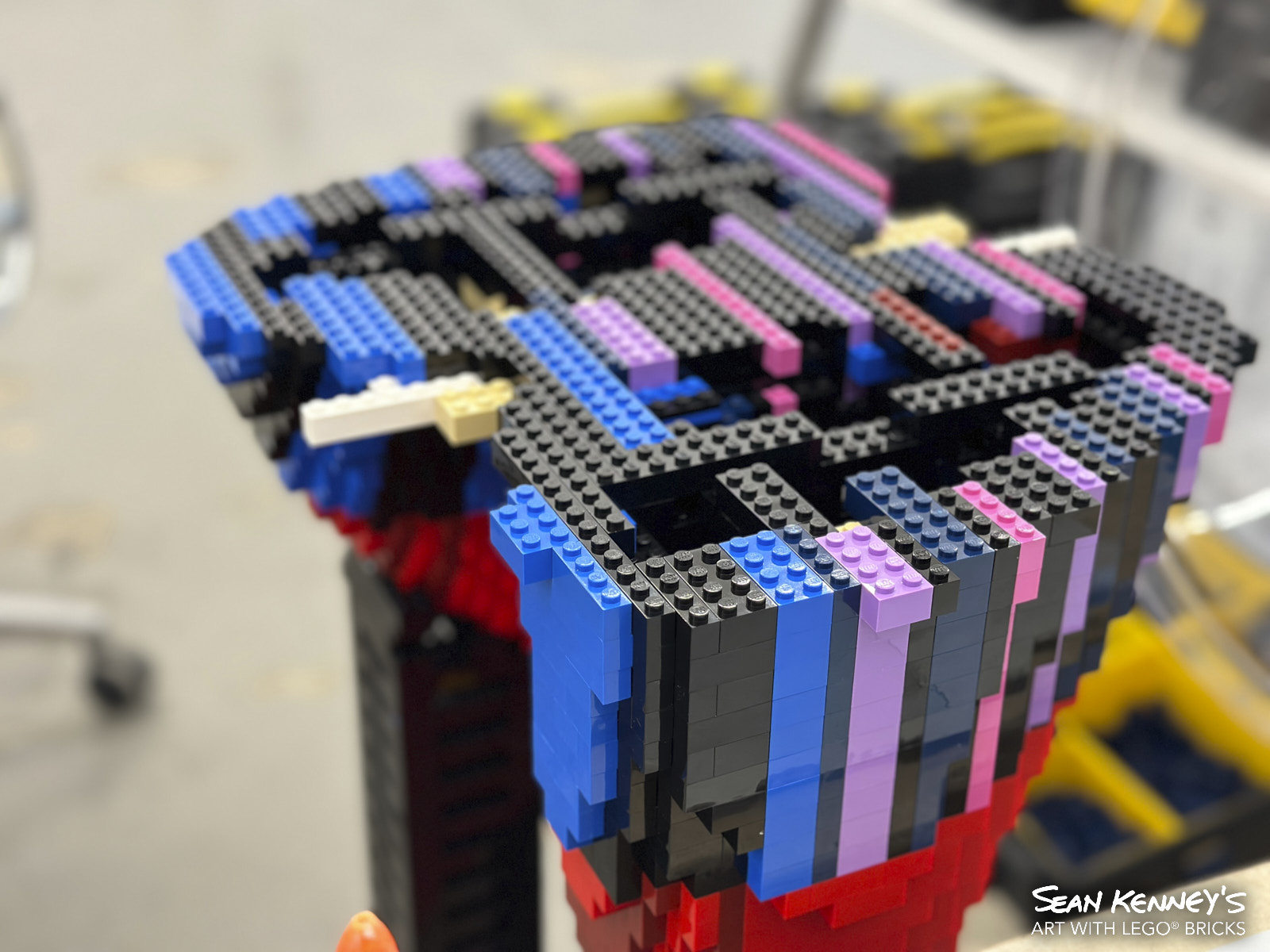 LEGO art - Rainbow-striped buck