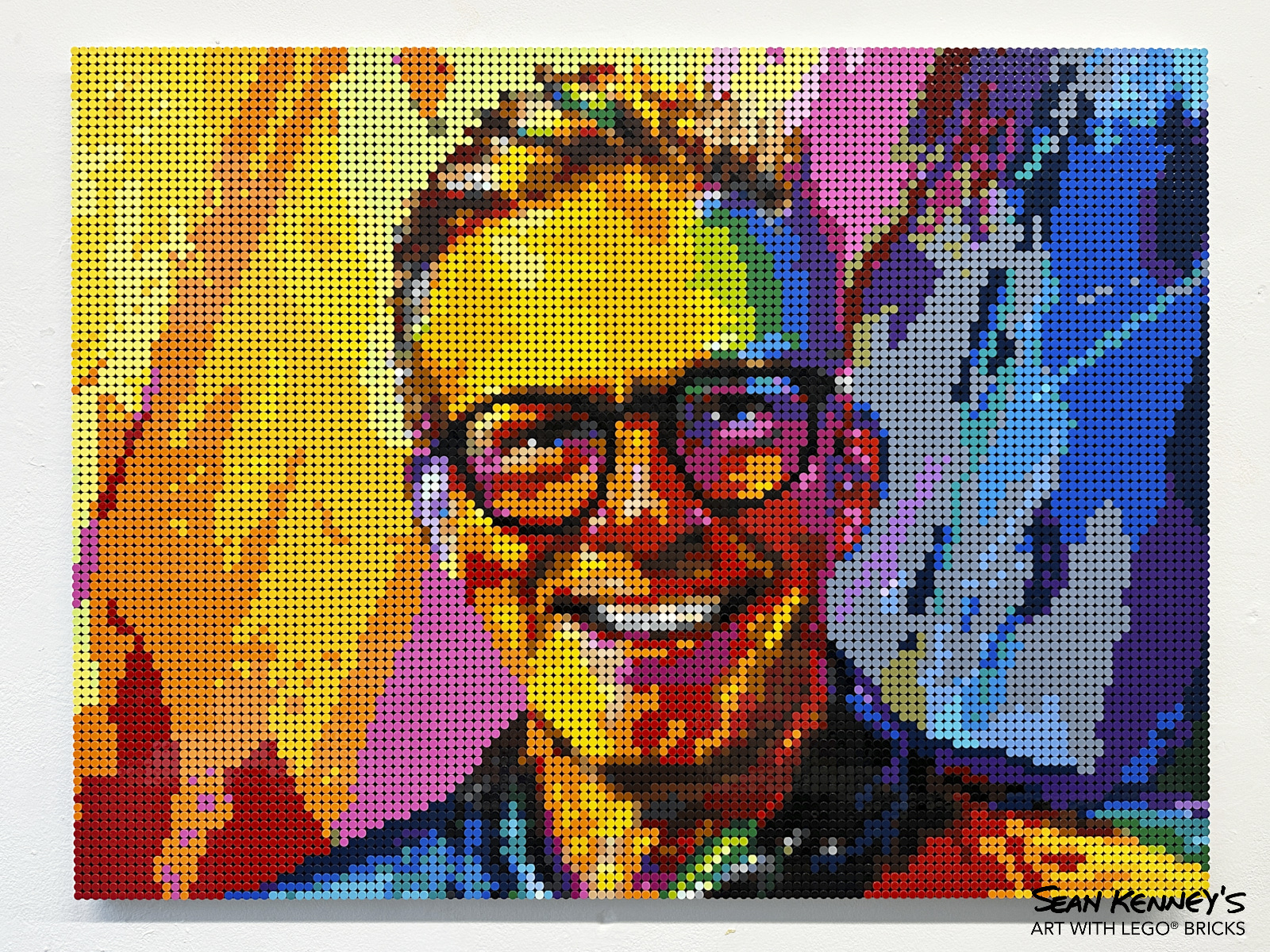 lego portrait mosaic - Self portrait (2023)