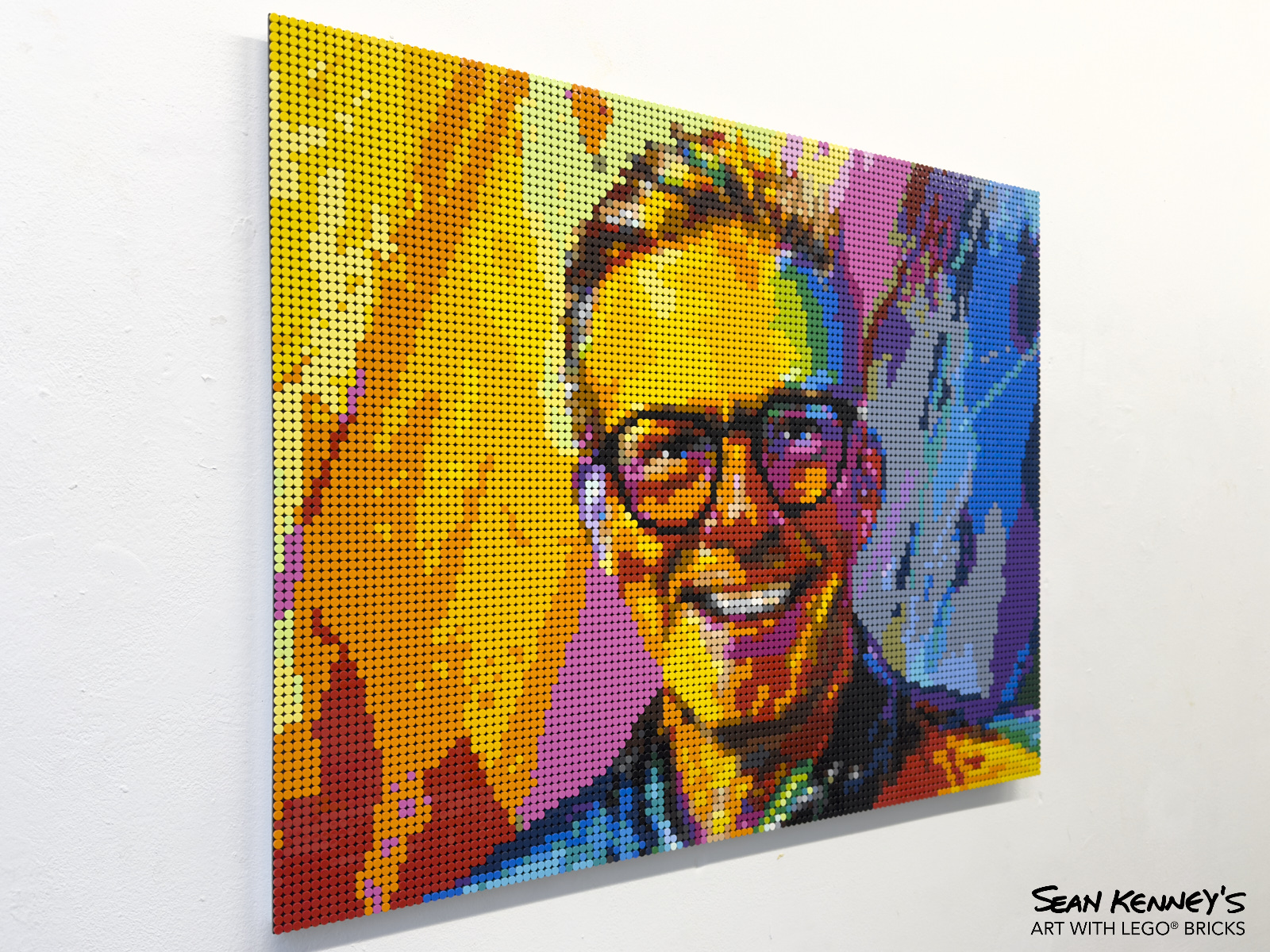 your photo made from real LEGO bricks - Self portrait (2023)
