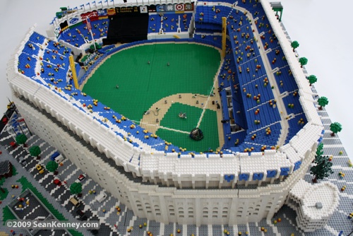 Yankee Stadium built with LEGO bricks